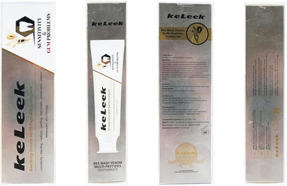 3PCS Bee Wasp Venom Peptides Toothpaste for Sensitivityand Gums Problems -Oral Care, Redness & Swelling Gums, Bad Breath,Plaque-12 Hoursrefreshing -3.7 OZ